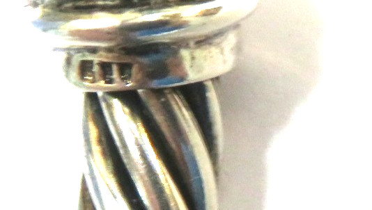 Solid Sterling Silver Twisted Cuff Bracelet, 925 … - image 4