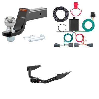 CURT Towing Kit Trailer Hitch Package Wiring 45042 Ball Mount Pin & Clip, 13334