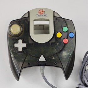 OEM Sega Dreamcast Clear Translucent Black GRAY Smoke Controller Genuine HKT7700