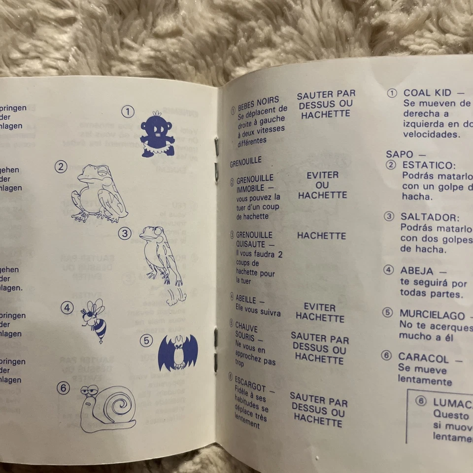 SEGA Master System Instruction Manual - WONDER BOY only - Image 3 of 3