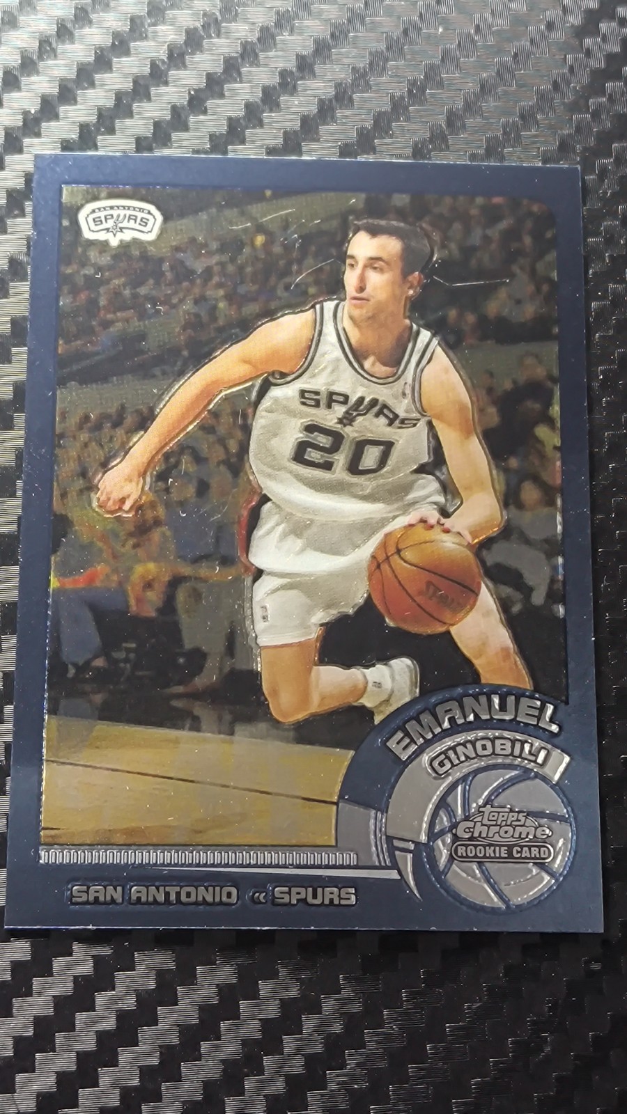 2002-03 Topps Chrome #124 Emanuel Ginobili RC