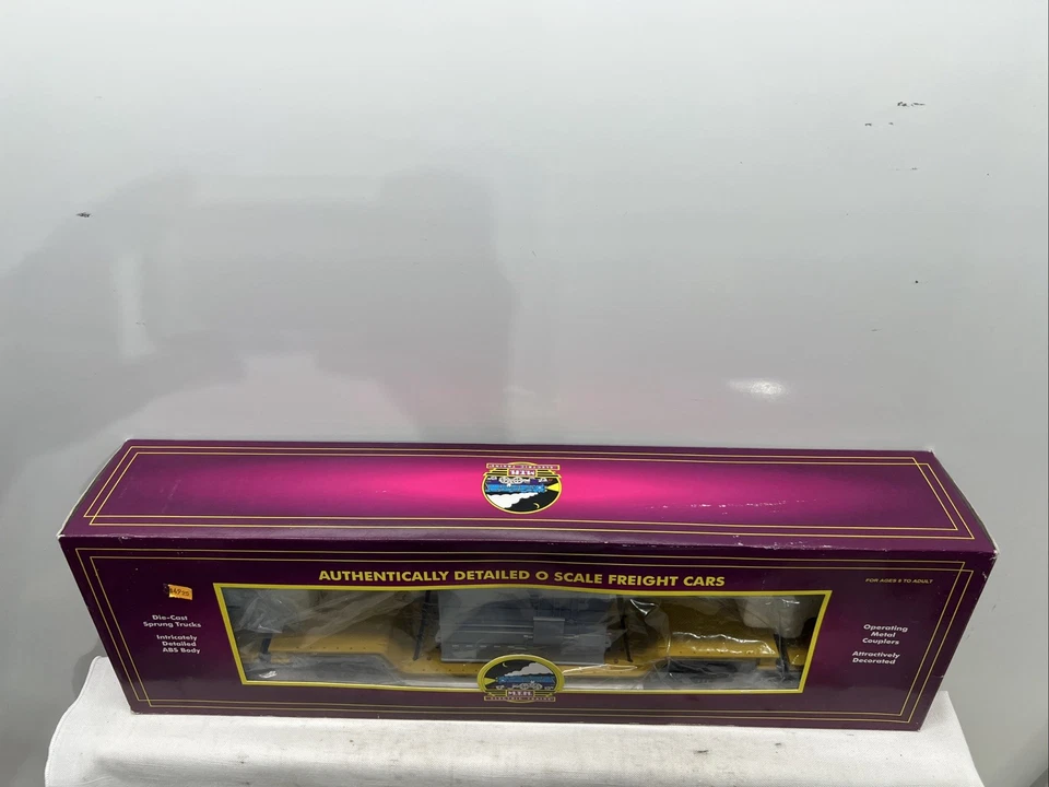 MTH Premier 75’ Depressed Flat Car With Transformer, Union Pacific UP #50008 New - Image 4 of 4