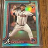 2025 Topps Chrome LogoFractor Grant Holmes#169 RC Aqua Refractor /199 Braves