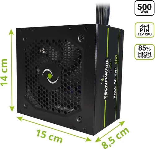 Alim PC : Tecnoware Unité Alimentation ATX Free Silent 500W Alimentation