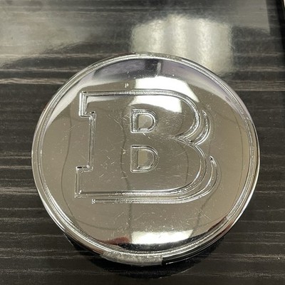 GENUINE ORIGINAL BRABUS WHEEL CENTER CAP METAL CHROME HUBCAP HUB COVER MBZ USED