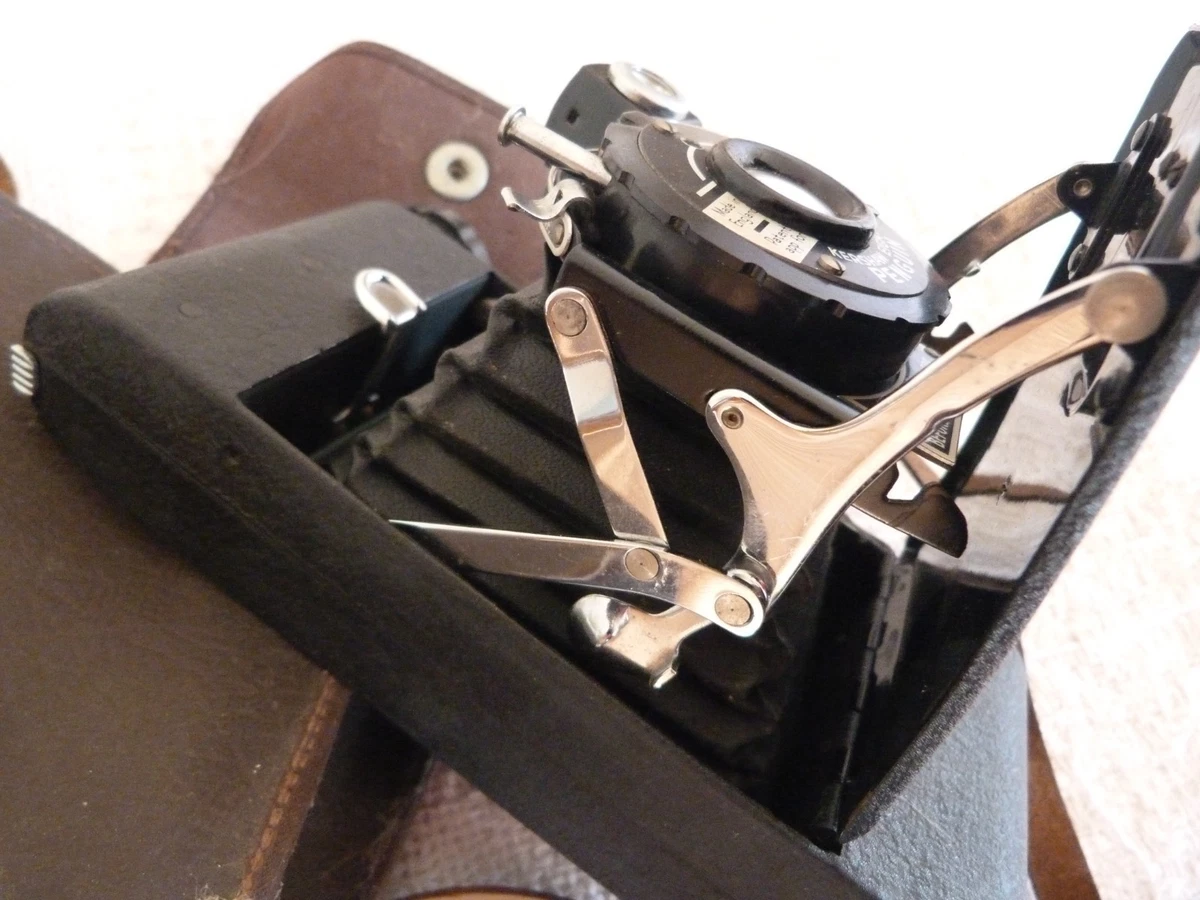 Appareil Photo Pliant Bakélite Raven Par Kershaw - Objectif Anastigmat F/6.3 105mm - Occasion