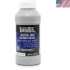 Reliable 8 Oz Gray Gesso Medium with Brush and Sponge - Perfect for Creativity