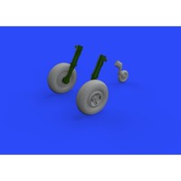 MW22 Eduard 648468 Spitfire Mk.Xiv Wheels - 4SPOKE 1/48 Brassin For Airfix