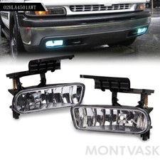 Fog Lights Bumper Driving Lamps For 99-02 Chevy Silverado / 00-06 Tahoe Suburban