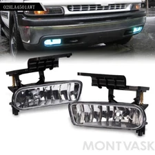 Fog Lights Bumper Driving Lamps For 99-02 Chevy Silverado / 00-06 Tahoe Suburban