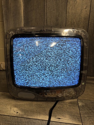 KTV 13CLR-VR 13" See Through Clear Shell Prison TV Gaming Retro⚠️sold As-is⚠️