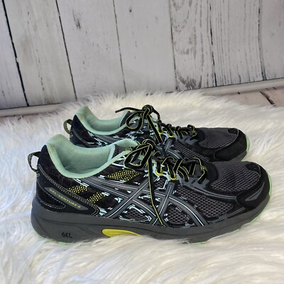 ASICS GEL Venture 6 Running Shoes Teal Gray EUC Women's Size 9.5