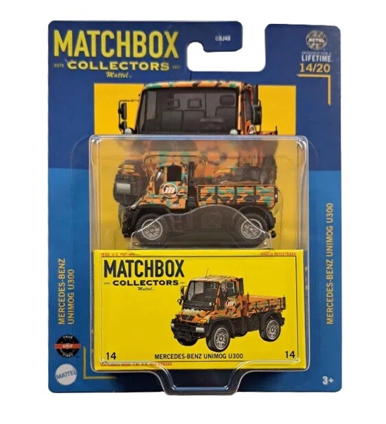 MATCHBOX COLLECTORS MERCEDES-BENZ UNIMOG U300 HVW09 14/20 HVW09