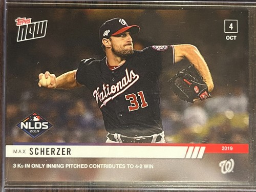 2019 Topps Now 959 Max Scherzer