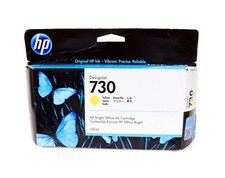 OEM HP Bright Office Ink Cartridge 730 Yellow P2V64A NEW IN BOX