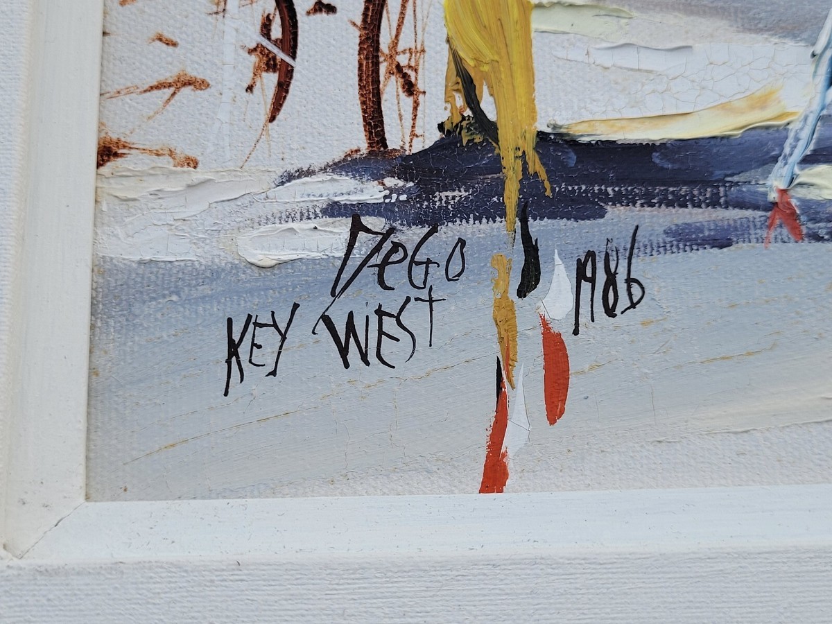 Dego (Denis Gauthier) Original Signed Painting On Canvas Framed - Main Image