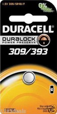 1 Duracell 393 309 SR754 LR754 SR48 LR48 AG5 193 V393 D393 RW28 S15 Battery