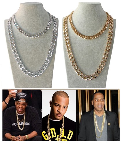 Rapper leggera Collana catena UOMO o donna Oro ,Argento in Alluminio | eBay