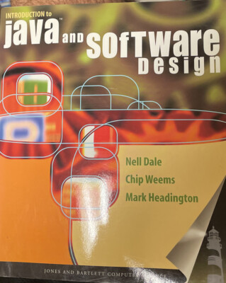 Cs1 - Java Ser.: Introduction to Java and Software Design by Chip Weems, Nell B.