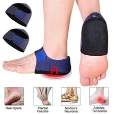Heel Protector Cushion Cups Pads Plantar Fasciitis Arch Support Wrap Foot Brace
