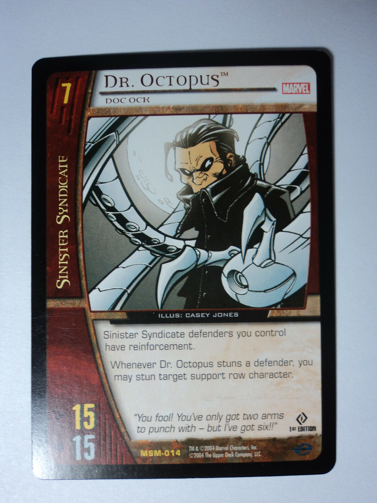 2004 MARVEL VS SYSTEM - WEB OF SPIDER-MAN - ( 1st Ed ) - RARE CARD - MSM-014 