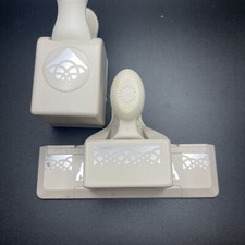 Martha Stewart Swirling Lace Paper Punch Border  Corner EUC
