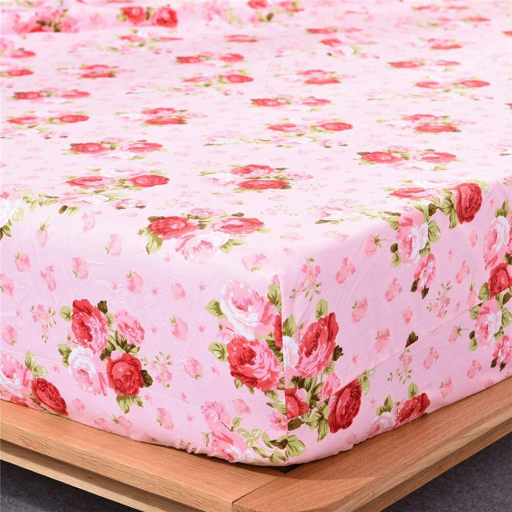 Bedlifes Full Size Sheets Floral Sheets Ultra Soft Rose Flower