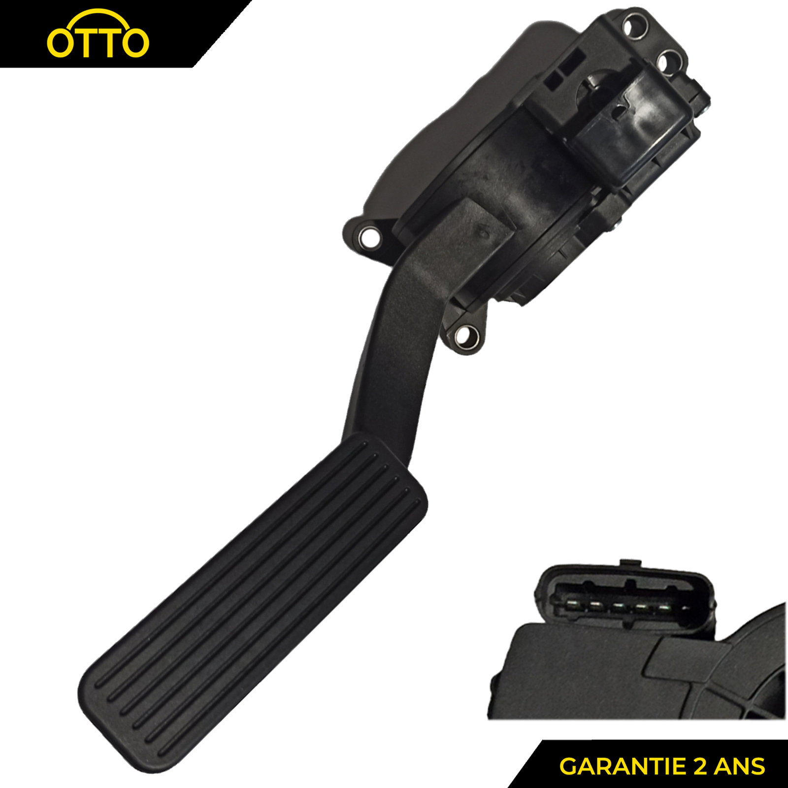 Pédale d'accélérateur pour Navara P300 2.5 Di et Pathfinder R51 en acier renforcé noir
