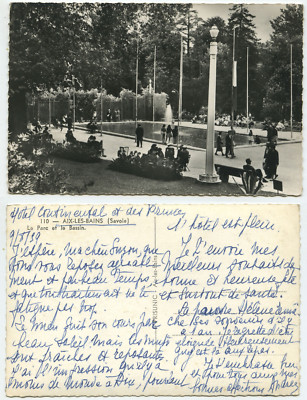 30710 - Aix-Les-Bains - Le Parc et le Bassin - Echtfoto - alte Ansichtskarte