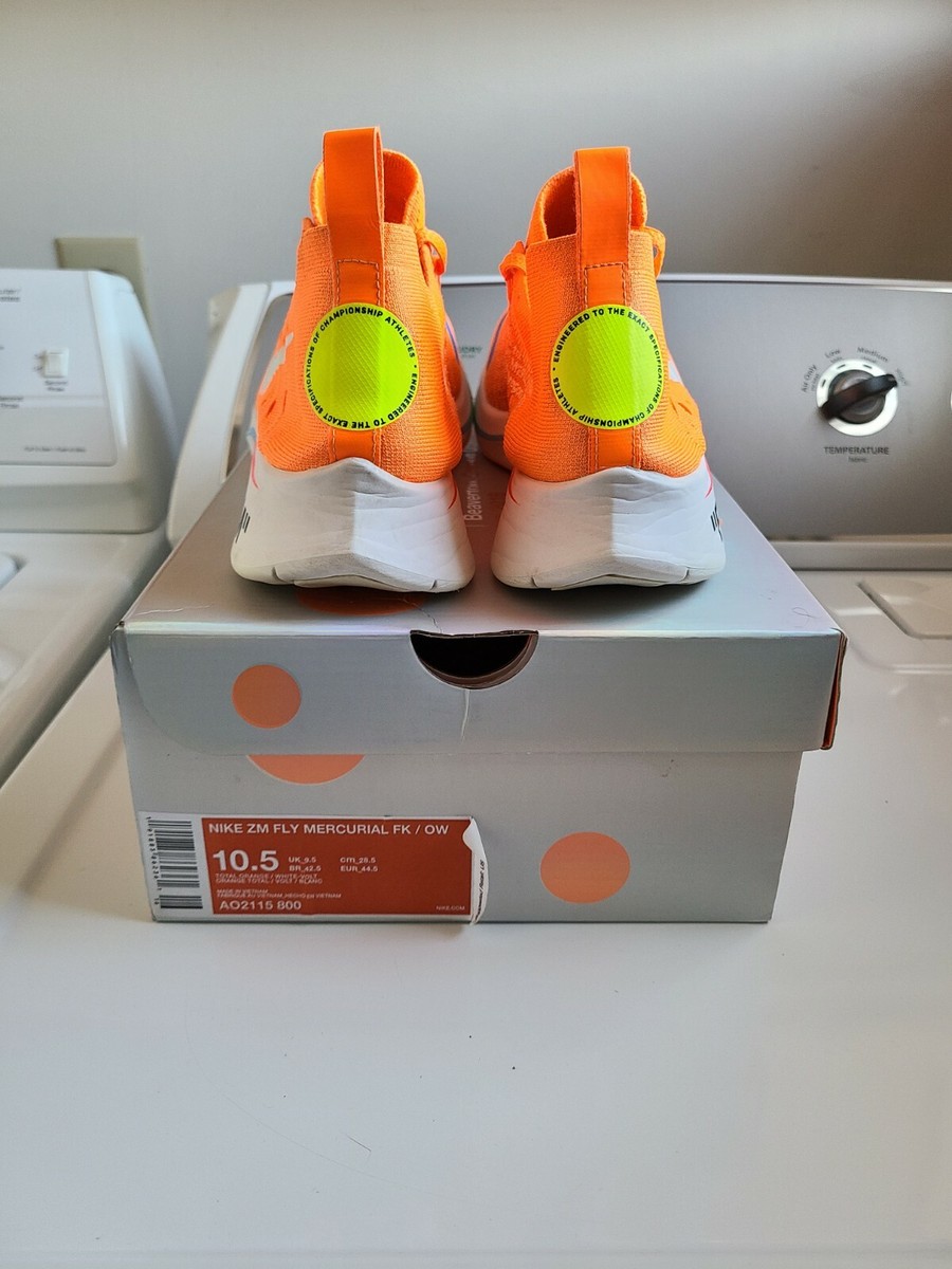 NIKE ナイキ x Off-White Zoom Fly Mercurial \"Total Orange\" Nike Offwhite X Zoom Fly Mercurial Flyknit Total Orange