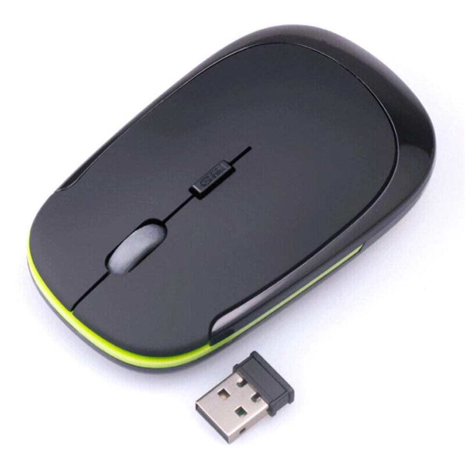 Slim Wireless Mouse Silent USB Mice 2.4GHz Adjustable DPI For Laptop PC Desktop - Image 3 of 4