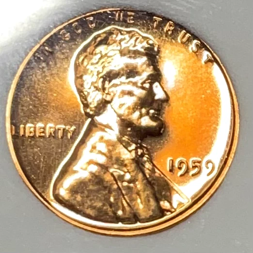 Proof 1959 Lincoln Memorial Cent NNC Proof.  69+ RD Cameo LIST $2000.00 - Image 4 of 4