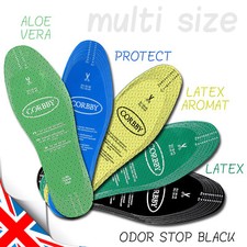 New Shoe Boots Insoles Antibacterial Aroma, Active, Aloe, Carbon - Cut Sizes UK