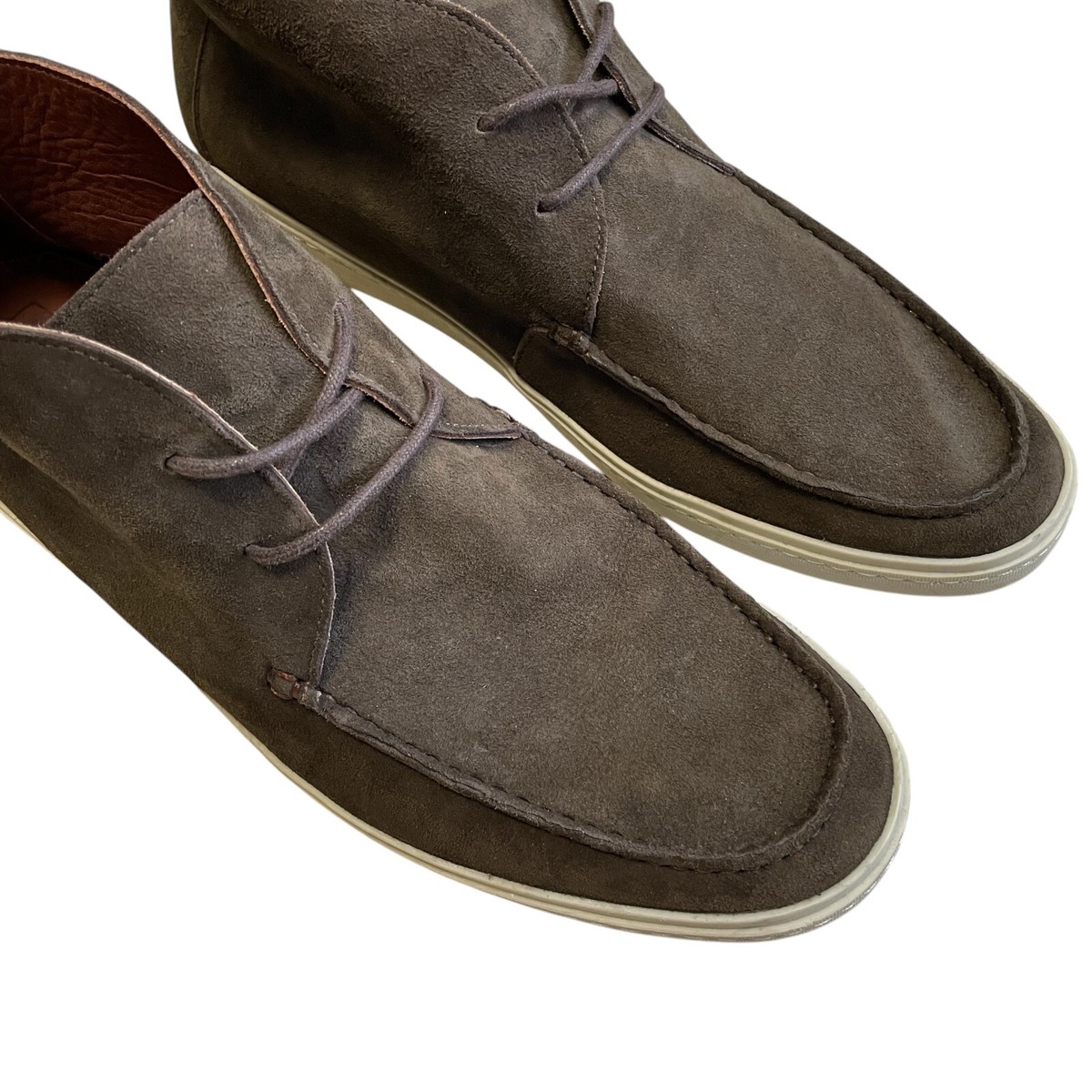 Mercanti Fiorentini RELAX Suede Leather High Top Oxford Shoe  display picture 1
