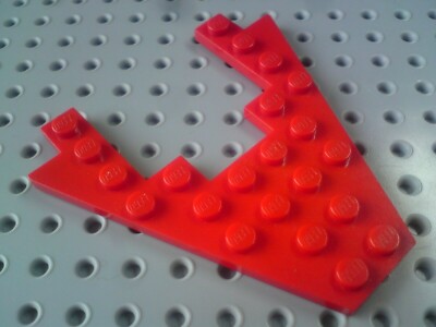 Lego Flügel Doppel 8x8 mit 4x4 Ausschnitt [4475] rot x1