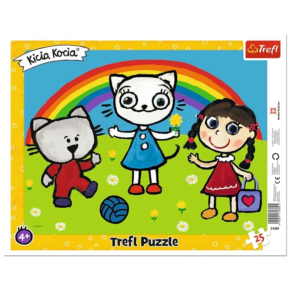 Trefl 25 Stück Kinder Säugling Kicia Kocia Kitty Kit Sonniger Tag Rahmen Puzzle