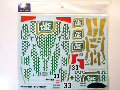 Decalpool 1/24 Porsche 962 ''Tic Tac'' #33 Silverstone 1990 Decal Sheet DP167