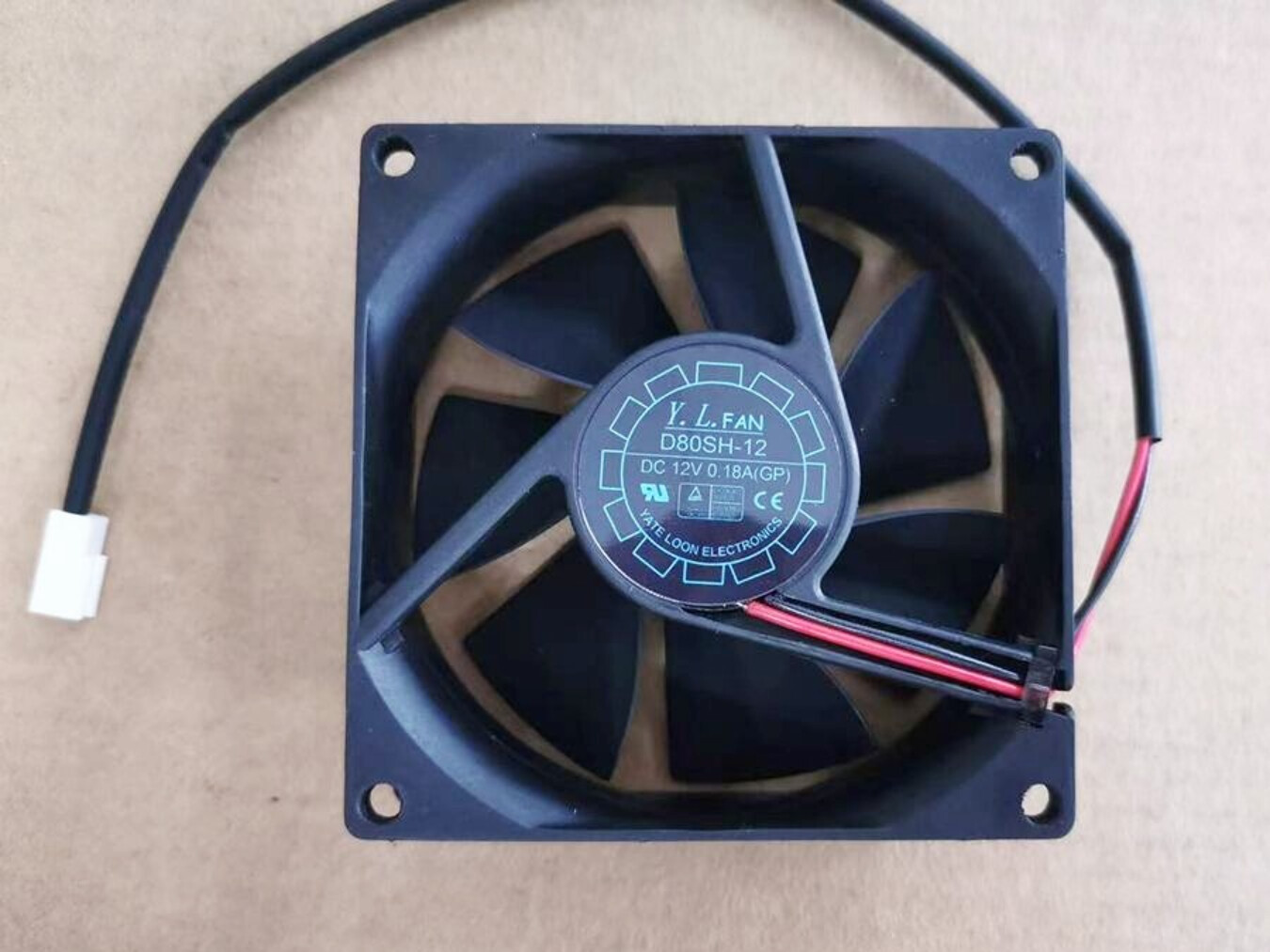 Ventilateur PC TONON TD1225LS 120x25 Mm - 12V, 0.18A, 2 Broches - Neuf