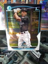 2023 Bowman Chrome 1st Prospect Yoffry Solano #BCP-72 Miami Marlins RC