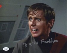 Foto autógrafa firmada por David Frankham Star Trek Larry Marvik 8x10 certificado de autenticidad JSA