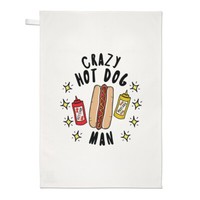 VerrüCkte Hot Dog Mann Stars Geschirrtuch SpüLlappen Fast Food Lustiger Witz