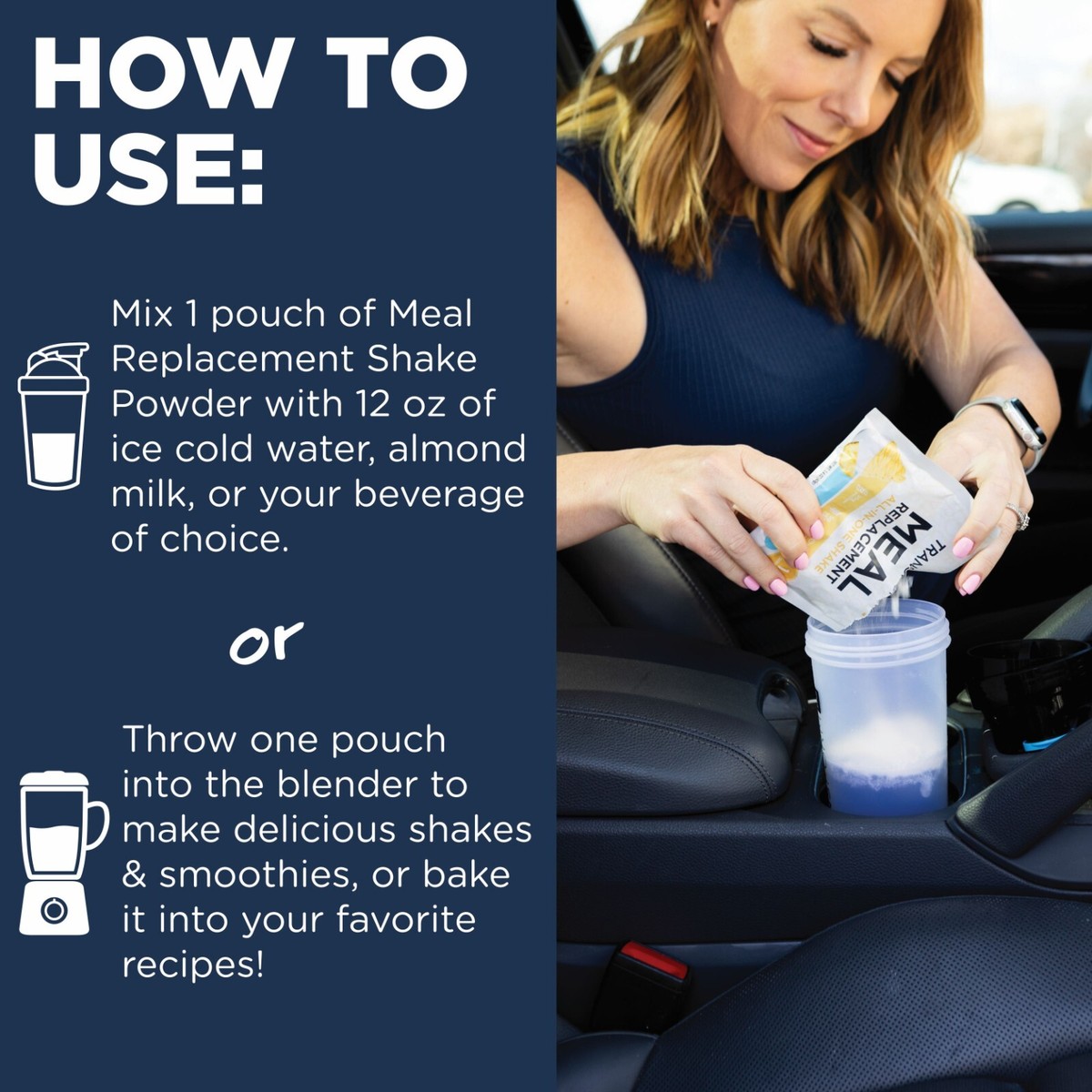 TransformHQ Meal Replacement Shake Variety Box W/ Blue Shaker | eBay