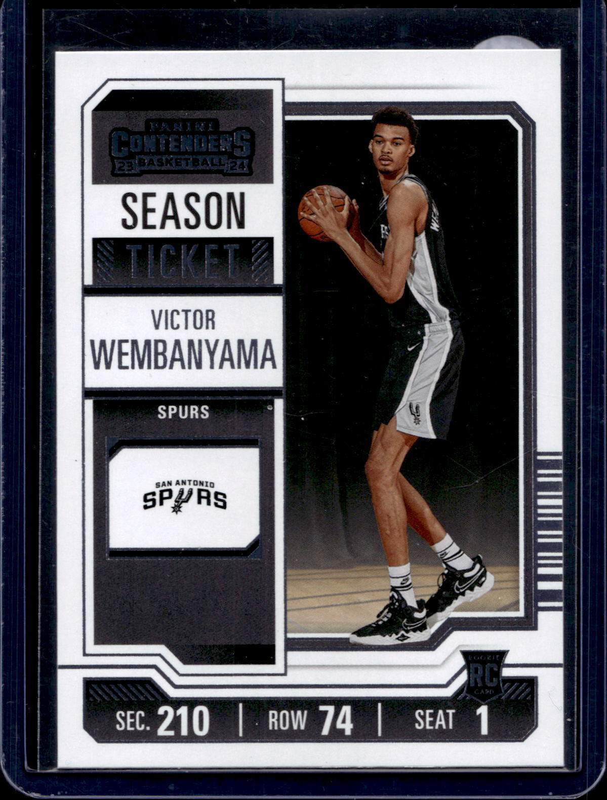 2023-24 Panini Contenders #11 Victor Wembanyama Season Ticket Retail