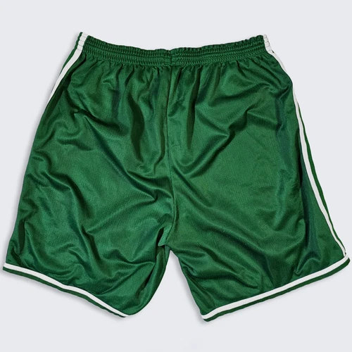 Boston Celtics Vintage 90s Champion Basketball Shorts - Green Uniform Bottoms - Picture 2 of 6