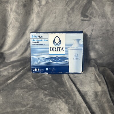 Genuine 3 Pack Brita Plus High Density Replacement Filters Cartridges BritaPlus