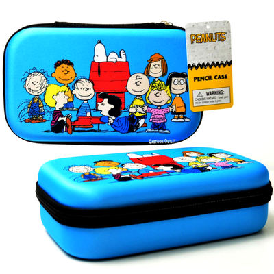 Pencil Case Peanuts Snoopy Charlie Brown Hard Cover Molded EVA