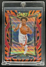 2024-25 Panini Select Amen Thompson Concourse Tiger Prizm #59 Rockets