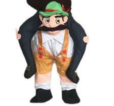 Adult Mascot Carry Ride On Oktoberfest Costume German Beer man Bavarian 2003