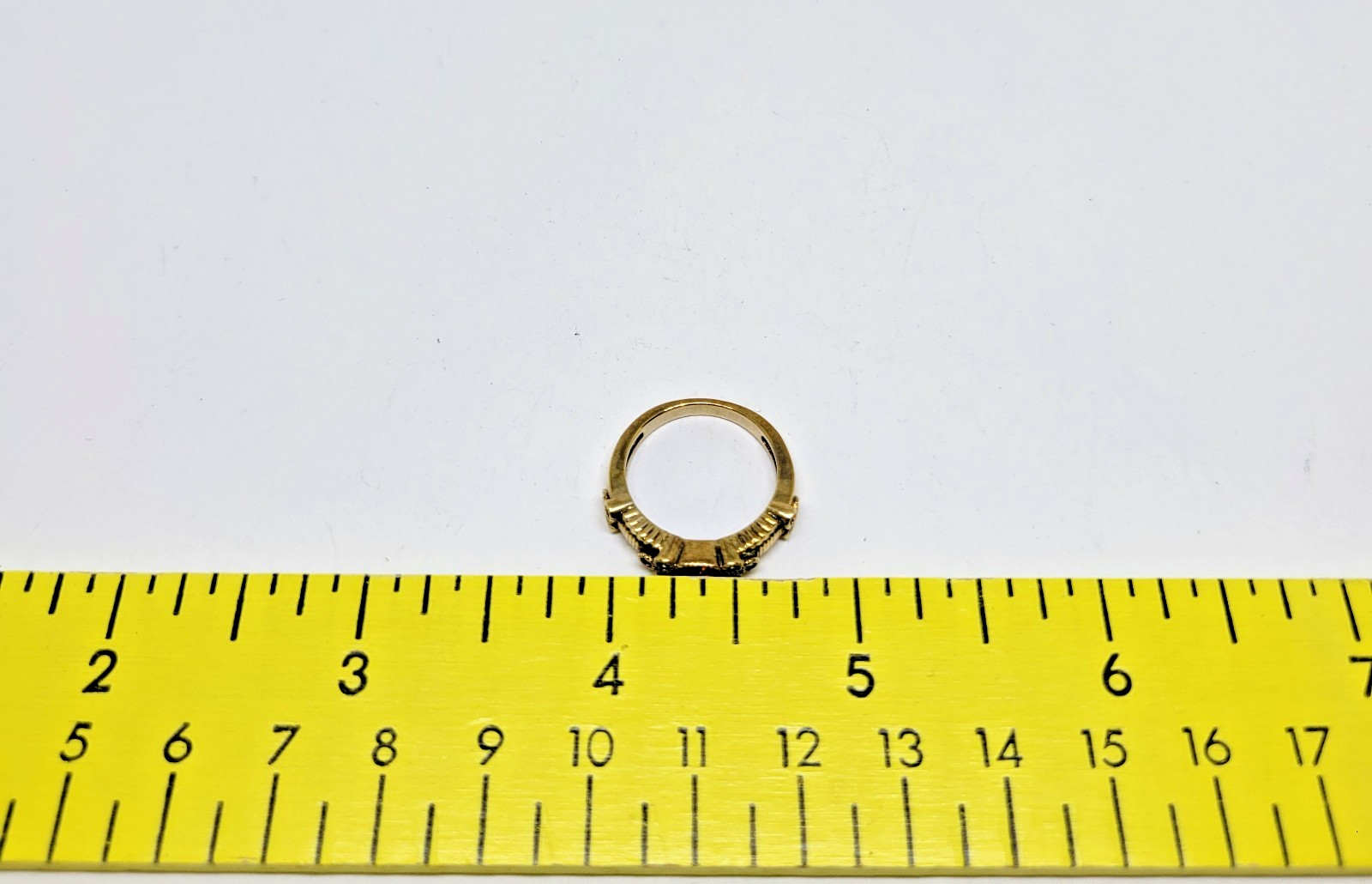 QVC 14k Clad Sterling Silver Multi Stone Band Ring ~ 6