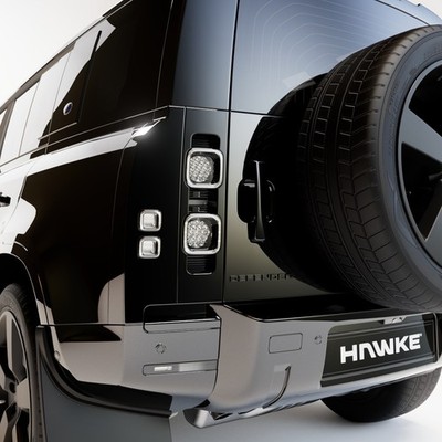 HAWKE STOßSTANGE ECKENSATZ VORNE UND HINTEN 4-teilig für Land Rover Defender L663 130
